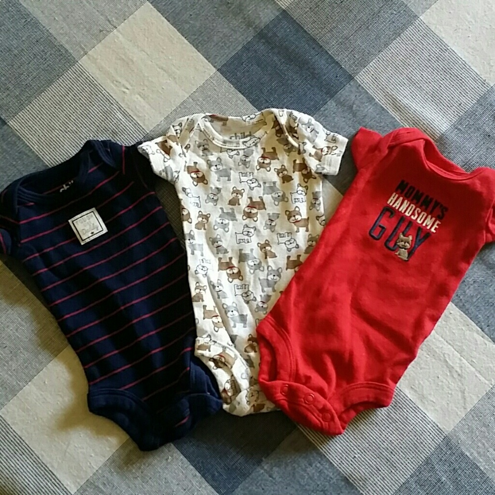 NWOT Chico's Preemie little boy onesie